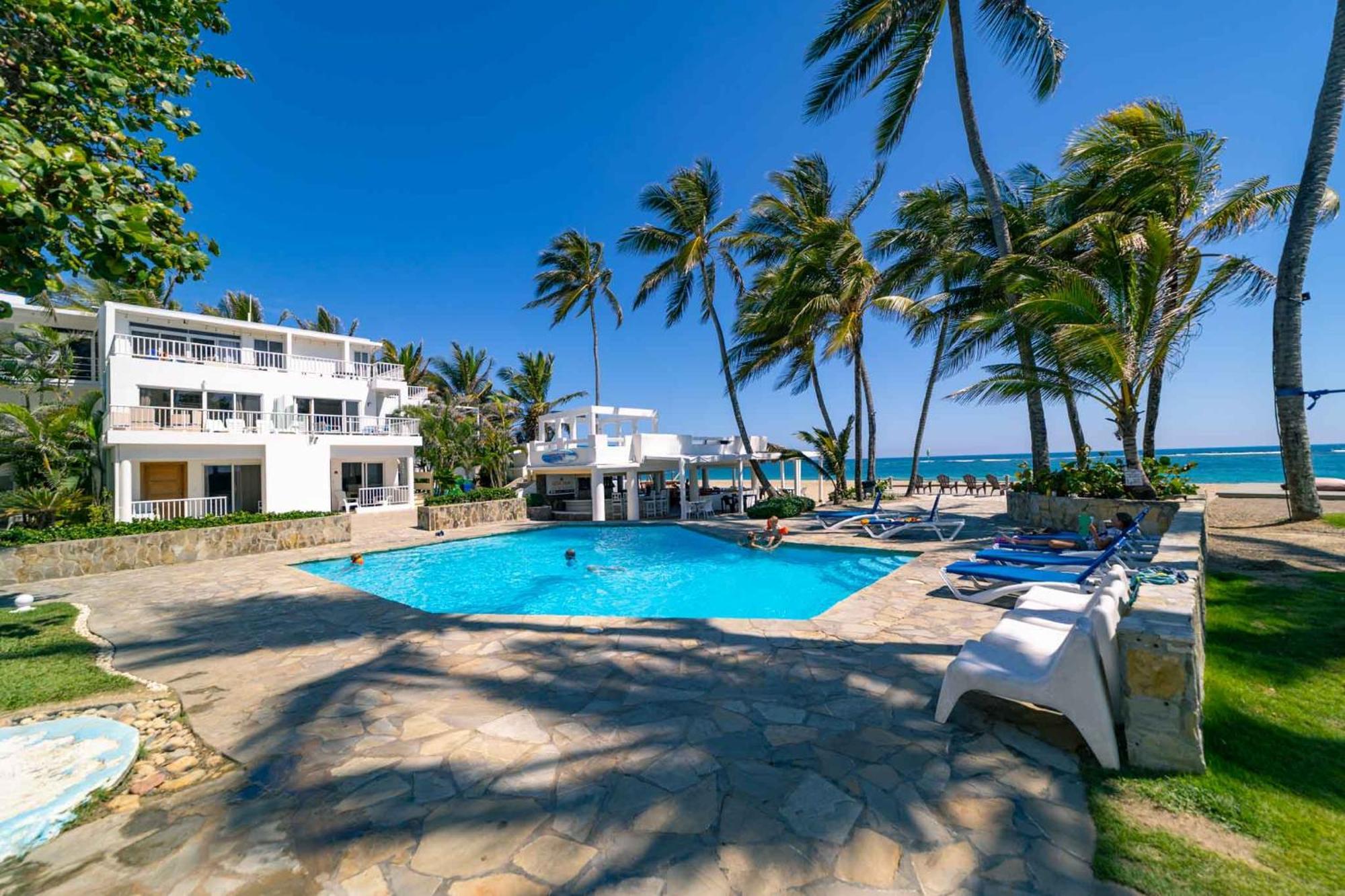 Kite Beach Oceanfront 1St Row Two Bedrooms And Patio Cabarete Eksteriør bilde